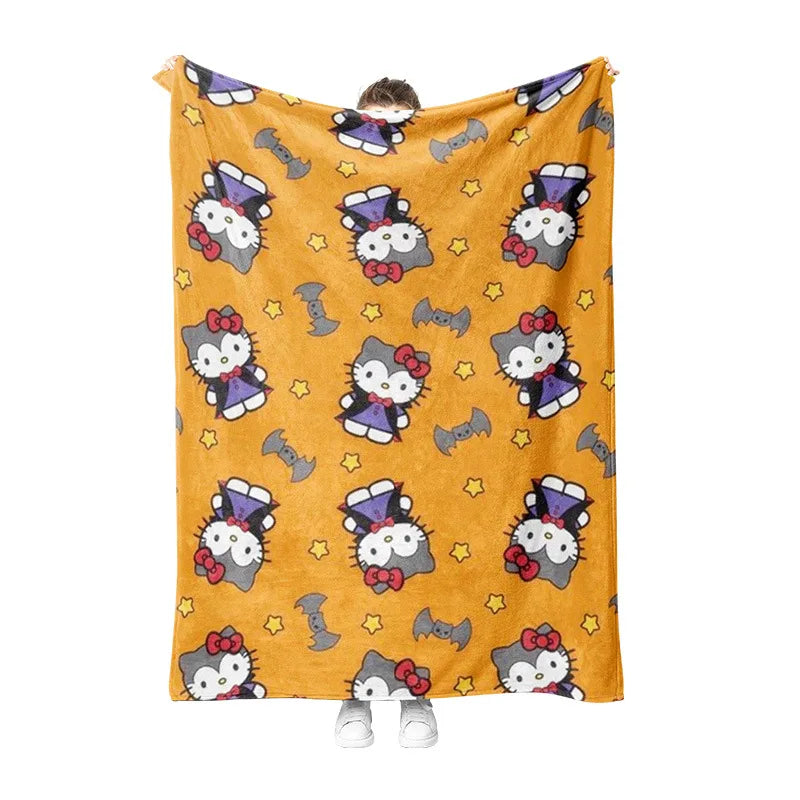 Hello Kitty Halloween Blanket Hello Kitty Halloween Blanket Furvenzy 005 70x100cm