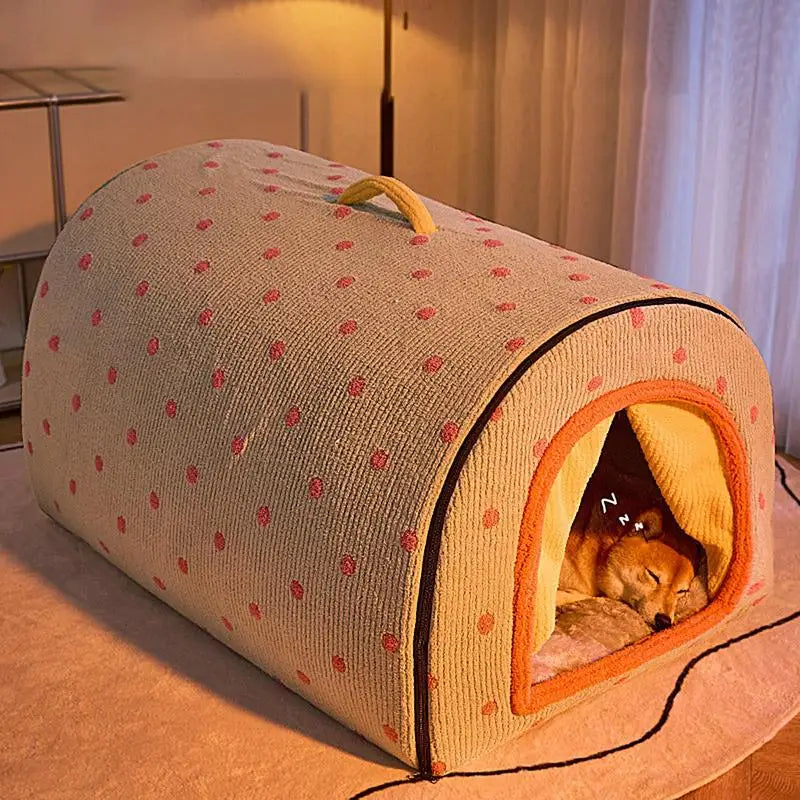 Enclosed Dog Cat Bed House Enclosed Dog Cat Bed House Furvenzy