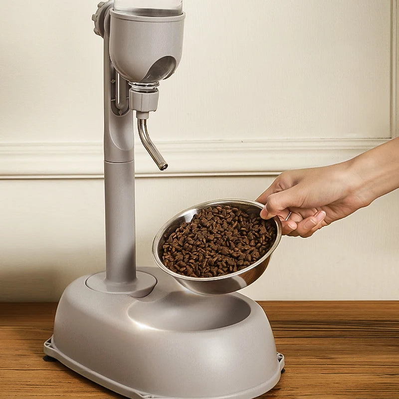 Automatic Pet Water Dispenser & Food Feeder Anti-Tip Automatic Pet Water Dispenser & Food Feeder Anti-Tip