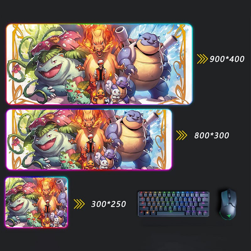 Pokemon Pikachu LED Mousepad Pokemon Pikachu LED Mousepad Furvenzy 28 350x250x30mm