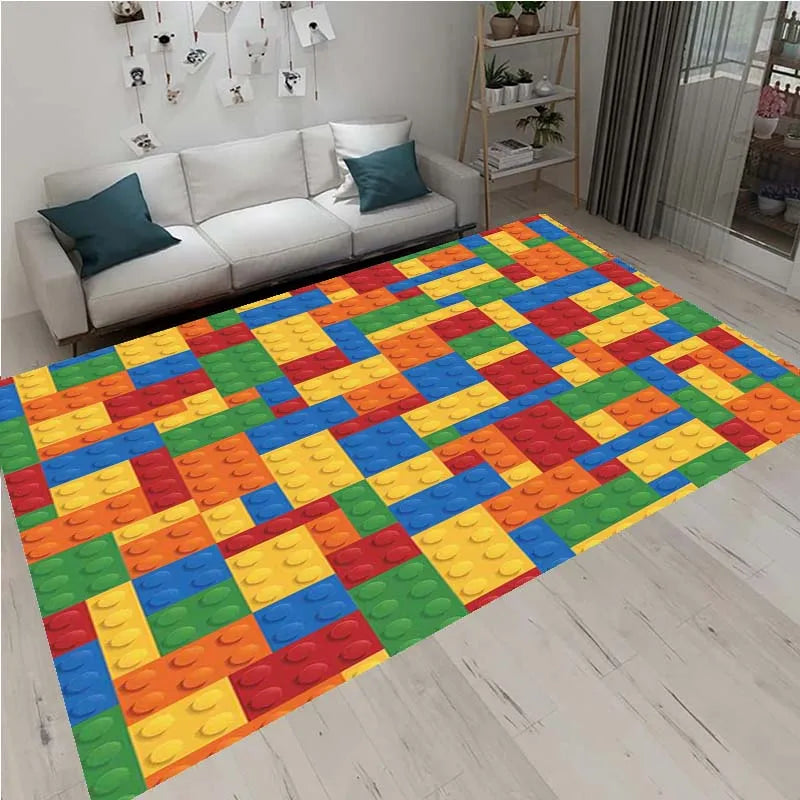 3D Geometric Block Area Rug Carpet 3D Geometric Block Area Rug Carpet Furvenzy