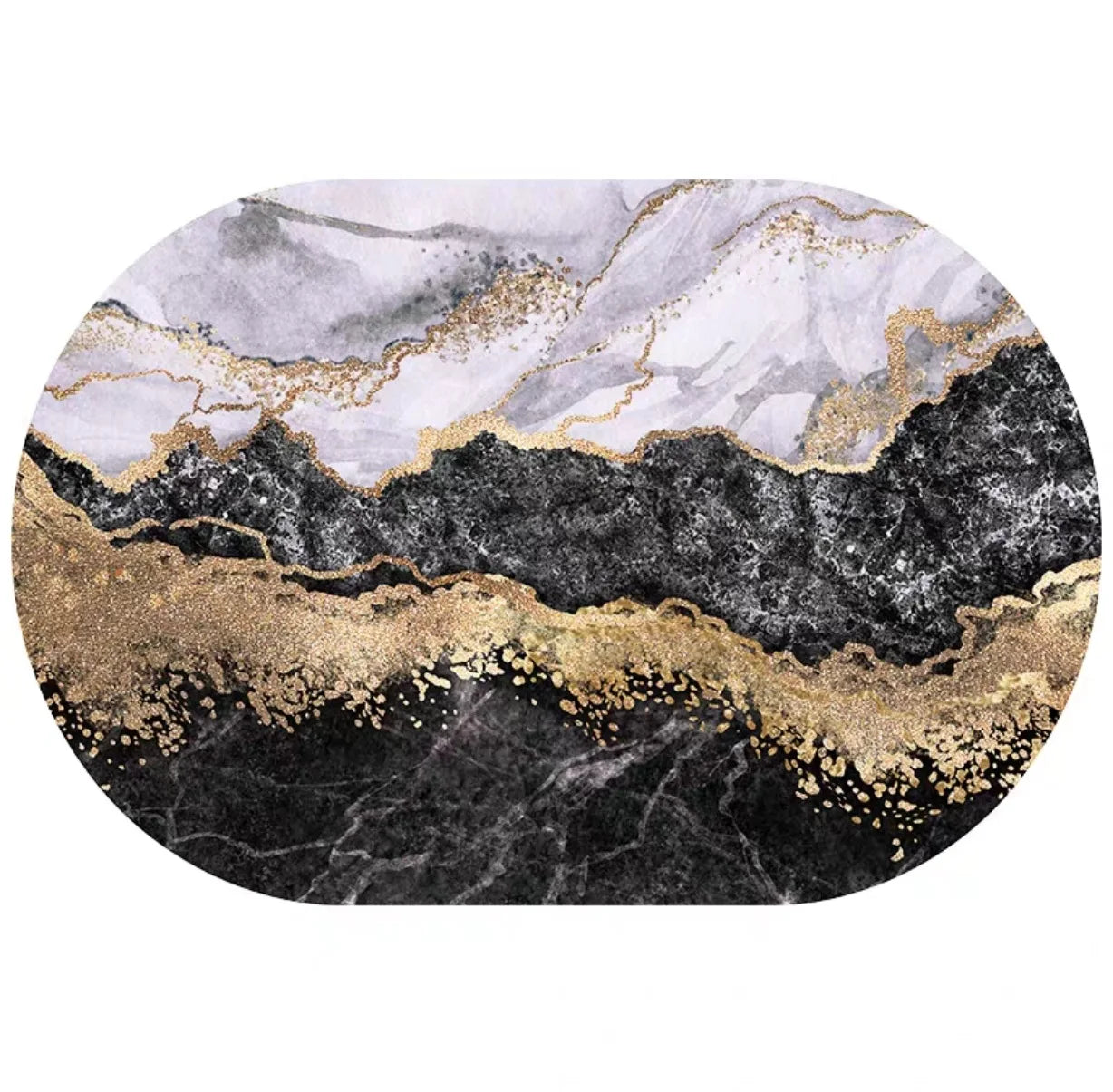 Luxury Irregular Living Room Bedroom Carpet Luxury Irregular Living Room Bedroom Carpet Furvenzy 6 80X120CM