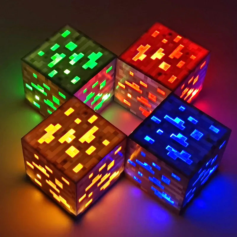 Minecraft Brownstone LED Ore Lamp Torch Minecraft Brownstone LED Ore Lamp Torch Furvenzy