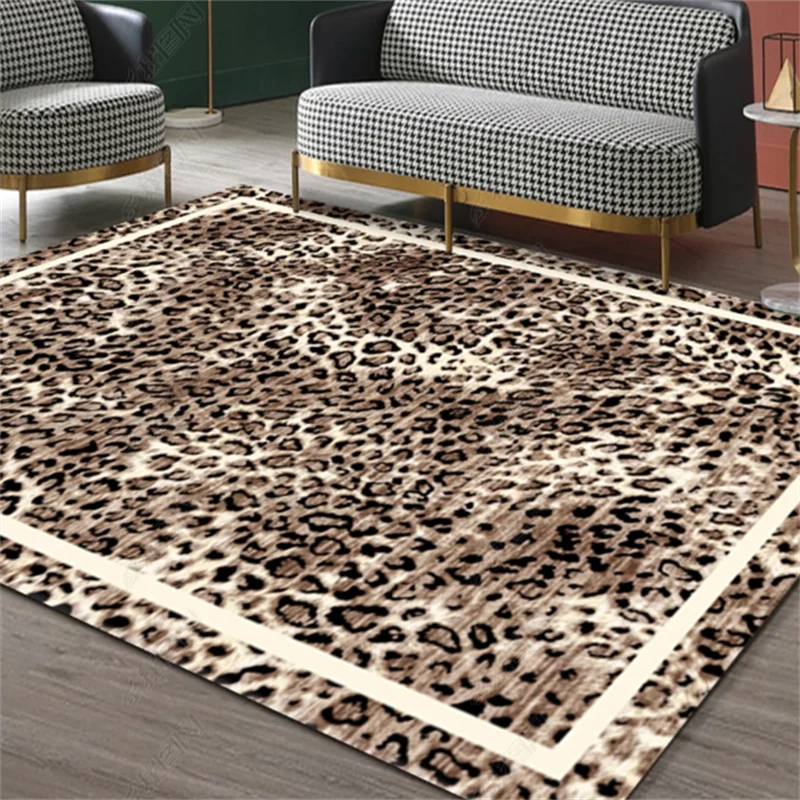 Leopard Print Luxury Rug Carpet Leopard Print Luxury Rug Carpet Furvenzy G 80x160CM