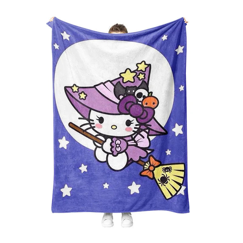 Hello Kitty Halloween Blanket Hello Kitty Halloween Blanket Furvenzy 004 70x100cm