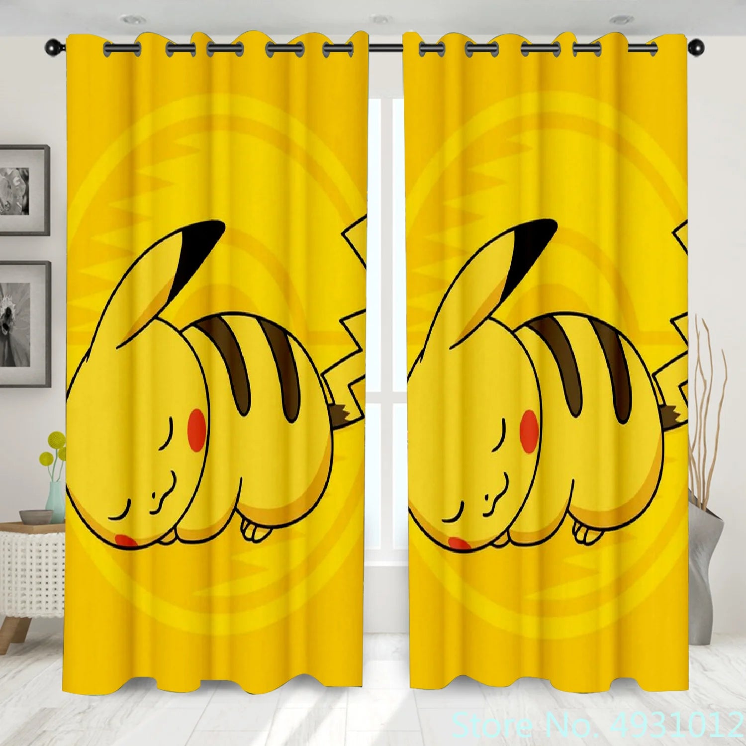 Pokemon Pikachu Curtains Pokemon Pikachu Curtains Furvenzy