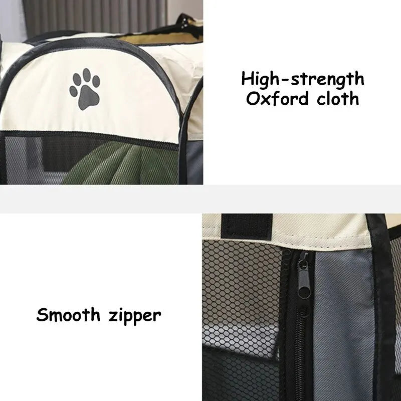 Portable Foldable Pet Tent Kennel Fence Portable Foldable Pet Tent Kennel Fence Furvenzy