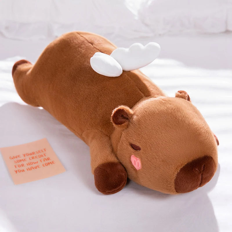 Capybara Giant Squishmallow Plush Capybara Giant Squishmallow Plush Furvenzy Wings Capybara About 60cm