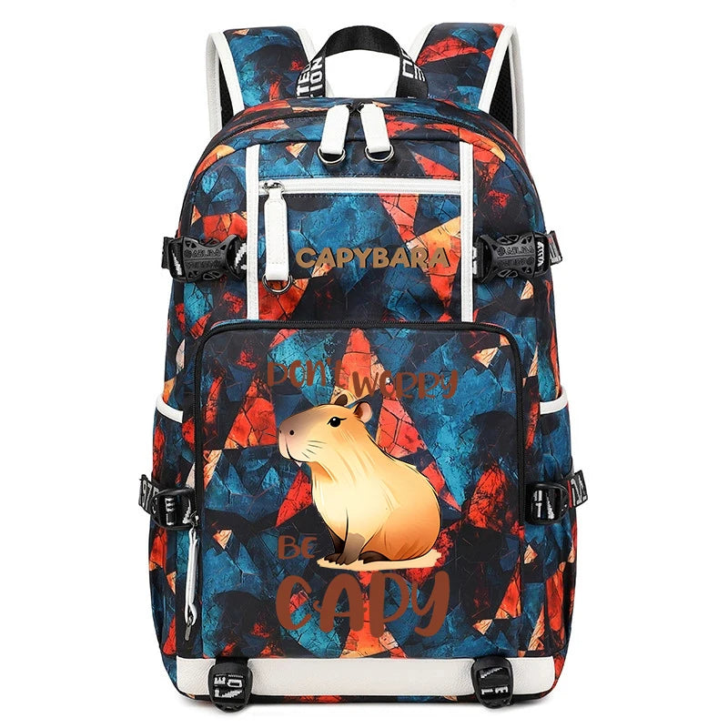 Capybara Backpack – Large Capacity Lightweight Travel School Bag Capybara Backpack – Large Capacity Lightweight Travel School Bag