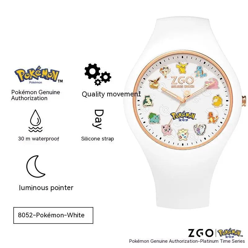 Pokemon Pikachu Waterproof Watch Pokemon Pikachu Waterproof Watch Furvenzy White No Box