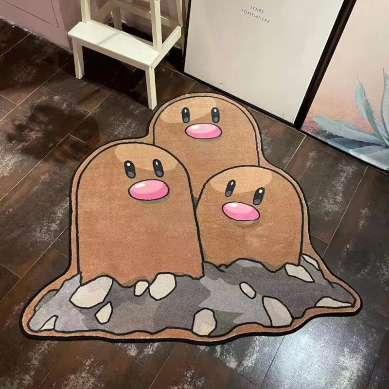 Pokemon Pikachu 3D Rug Carpet Pokemon Pikachu 3D Rug Carpet Furvenzy K 80x80cm