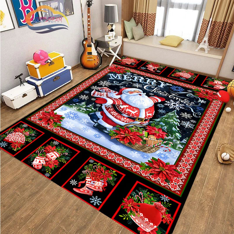 Christmas Bedroom Rug Carpet 44732600516779|44732600680619|44732600746155|44732600778923|44732600811691|44732600844459