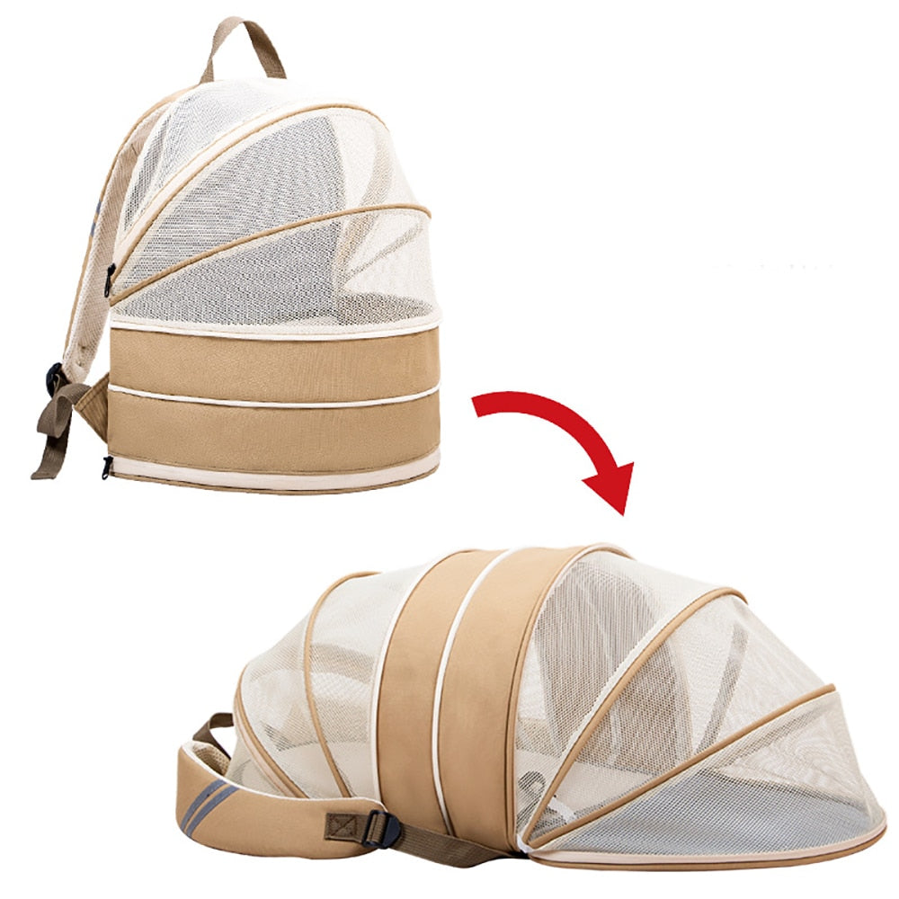 Pet Carrier Backpack Bag for Small Dogs & Cats Pet Carrier Backpack Bag for Small Dogs & Cats Furvenzy Khaki