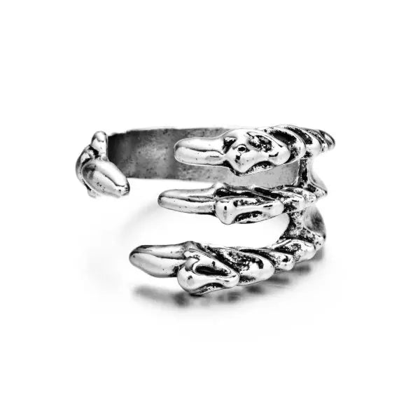 Artistic Frog & Toad Statement Ring – Retro Silver-Tone Adjustable Unisex Jewelry Artistic Frog & Toad Statement Ring – Retro Silver-Tone Adjustable Unisex Jewelry