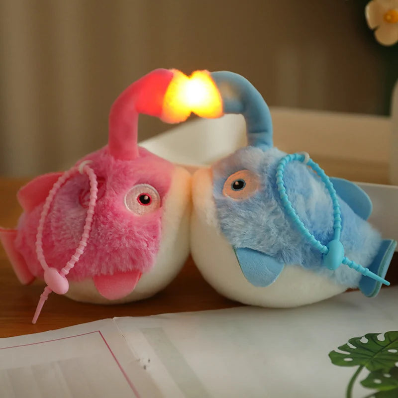 Realistic Lantern Monkfish Pair Plush Toy Realistic Lantern Monkfish Pair Plush Toy Furvenzy A Pair of Monkfish