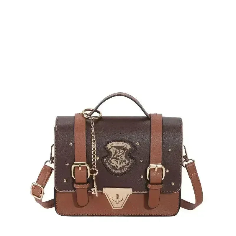 Harry Potter Style Crossbody Messenger Handbag Harry Potter Style Crossbody Messenger Handbag Furvenzy Brown Trumpet