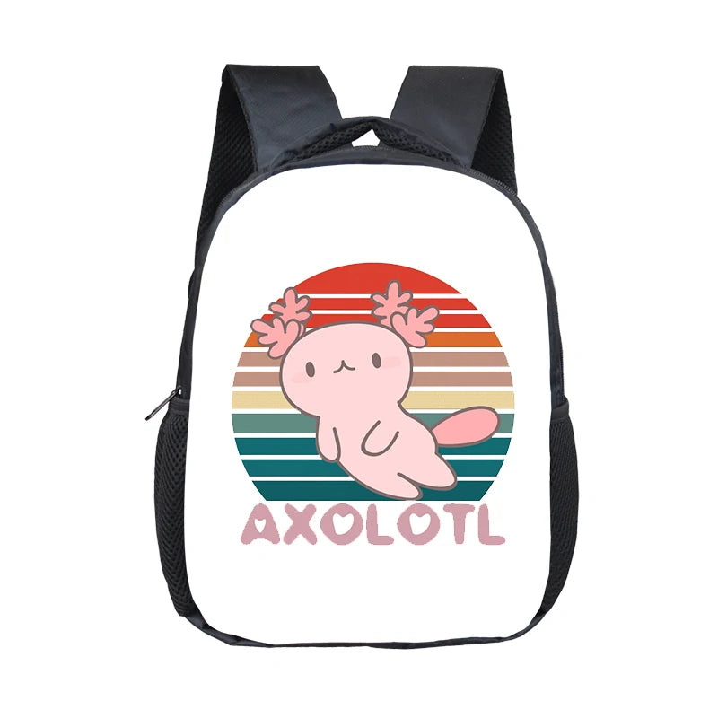 Axolotl Sea Otter Kids Backpack - Kids Toddler School Bag Axolotl Sea Otter Kids Backpack - Kids Toddler School Bag