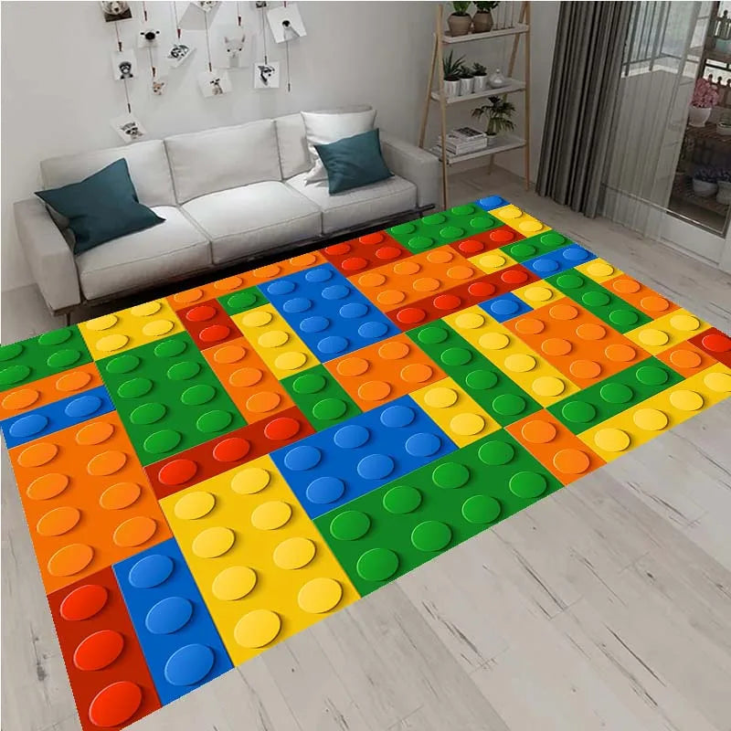 3D Geometric Block Area Rug Carpet 3D Geometric Block Area Rug Carpet Furvenzy