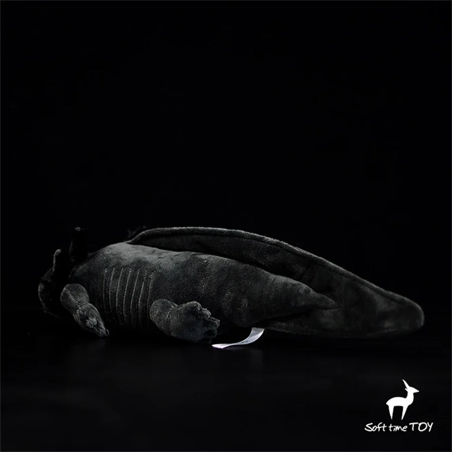 Realistic Black Axolotl Plush Toy – Lifelike Salamander Stuffed Animal Realistic Black Axolotl Plush Toy – Lifelike Salamander Stuffed Animal