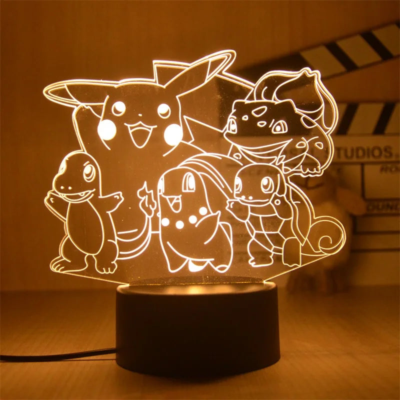 Pokemon Pikachu LED 3D Night Light Pokemon Pikachu LED 3D Night Light Furvenzy PK-003