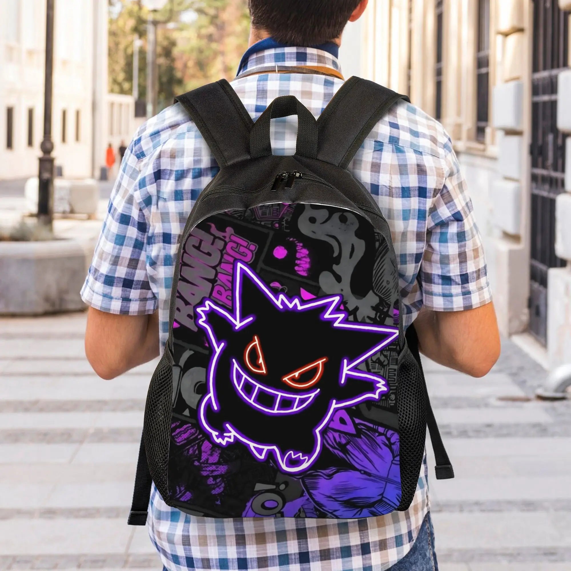 Pokemon Gengar Backpack – Halloween School Daypack Pokemon Gengar Backpack – Halloween School Daypack