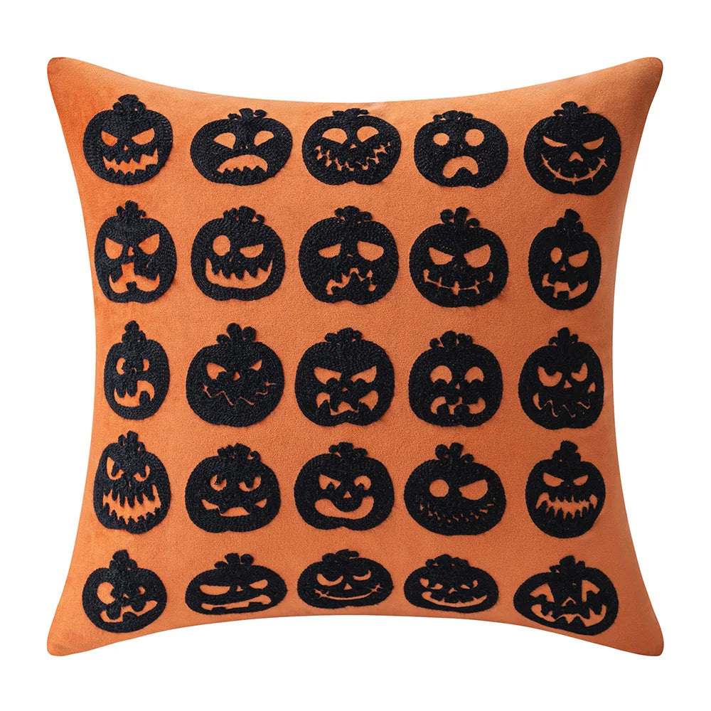 Halloween Cushion Cover Pillowcase Halloween Cushion Cover Pillowcase Furvenzy Grimace 45x45cm