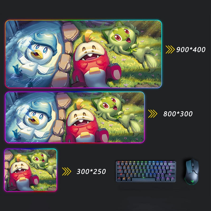 Pokemon Pikachu LED Mousepad Pokemon Pikachu LED Mousepad Furvenzy 2 350x250x30mm