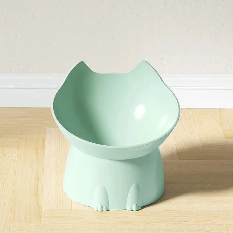 Elevated Cat Bowl Tilted Anti-Tip Feeding Dish Elevated Cat Bowl Tilted Anti-Tip Feeding Dish