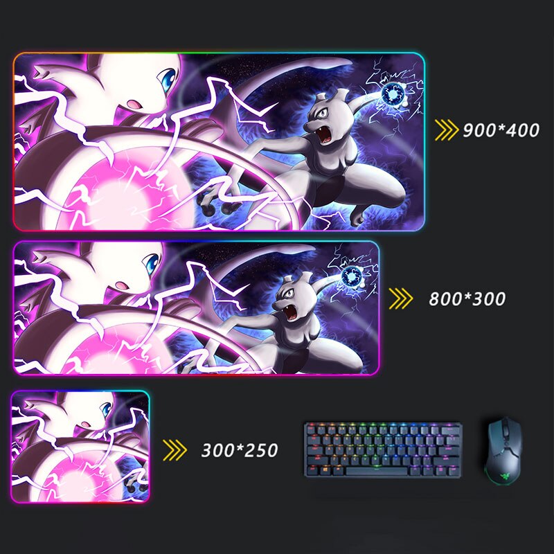 Pokemon Pikachu LED Mousepad Pokemon Pikachu LED Mousepad Furvenzy 18 350x250x30mm