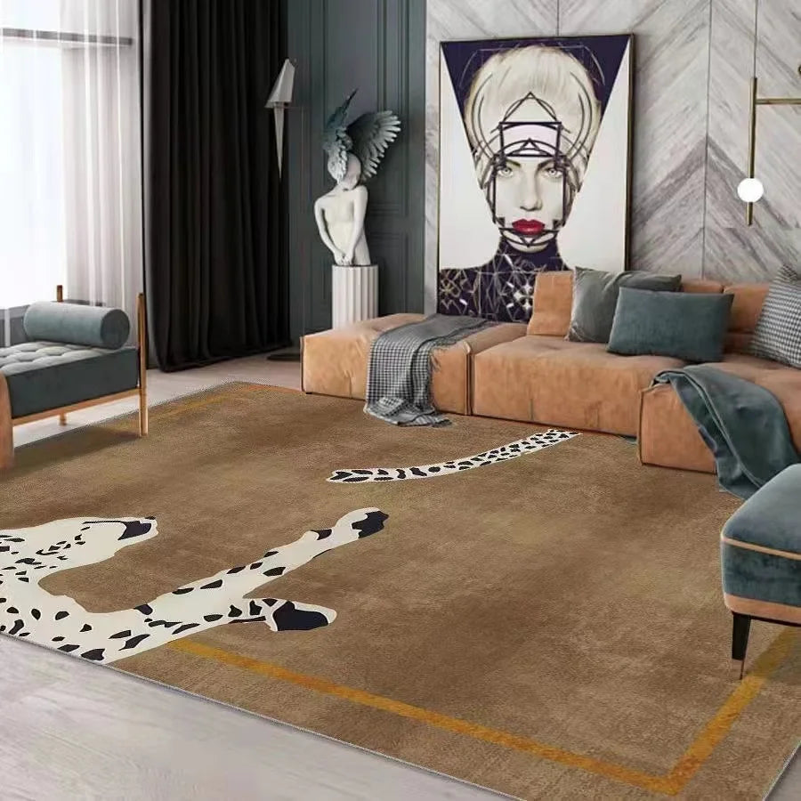Leopard Print Luxury Rug Carpet Leopard Print Luxury Rug Carpet Furvenzy