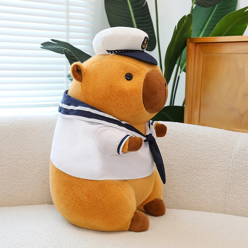 Capybara Navy Sailor Squishmallow Capybara Navy Sailor Squishmallow Furvenzy