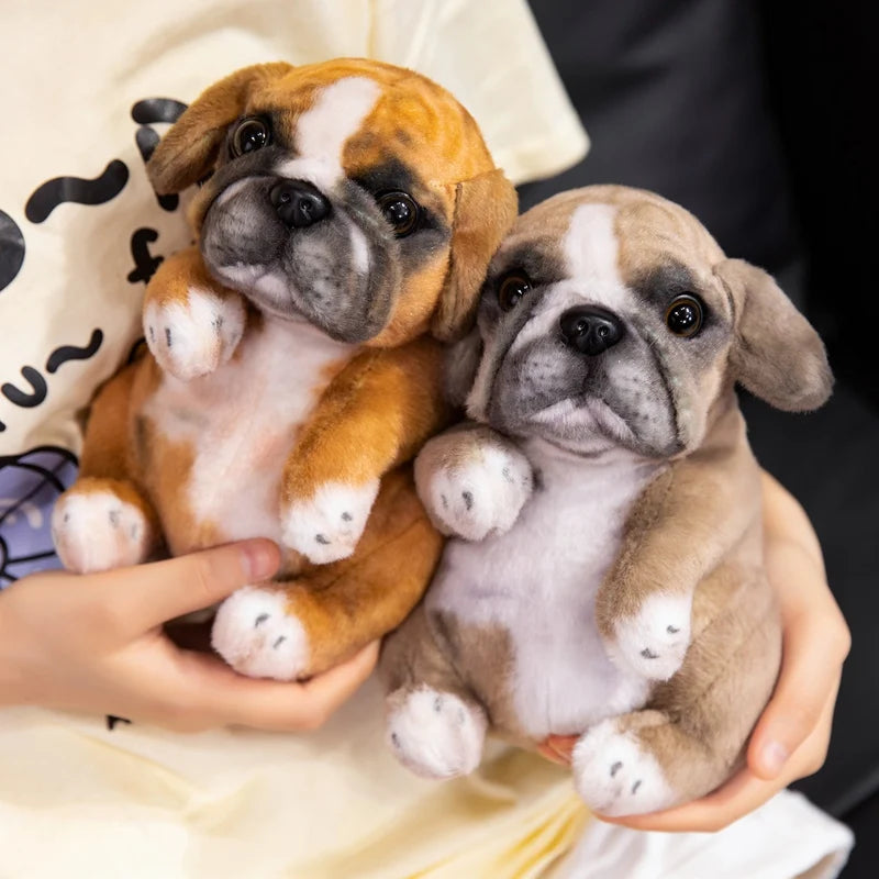 Realistic Poodle & Pug Puppy Plush Stuffed Toy Realistic Poodle & Pug Puppy Plush Stuffed Toy