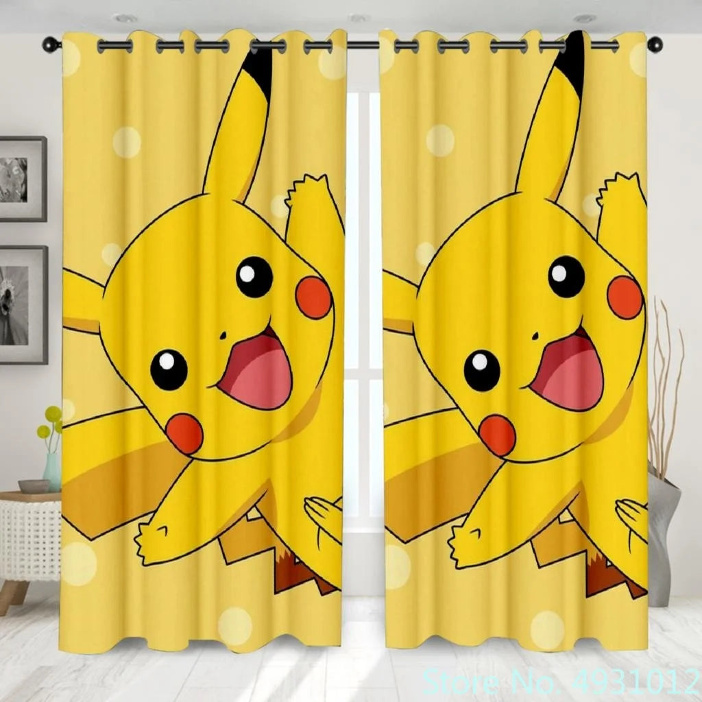Pokemon Pikachu Curtains Pokemon Pikachu Curtains Furvenzy
