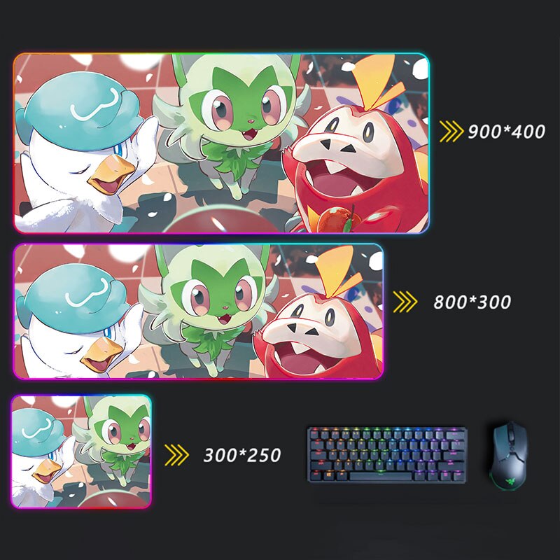 Pokemon Pikachu LED Mousepad Pokemon Pikachu LED Mousepad Furvenzy 7 350x250x30mm