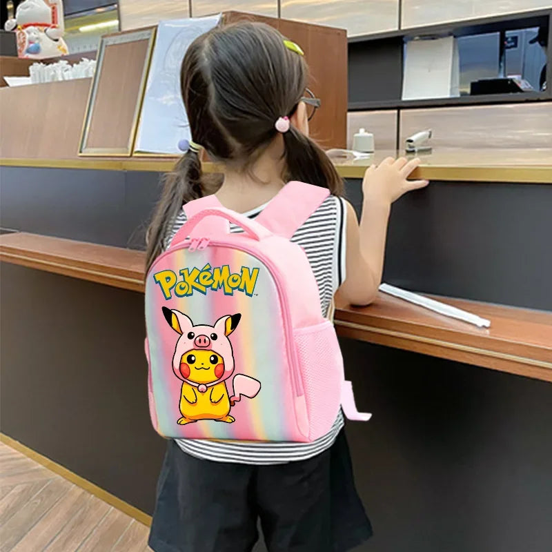 Pokemon Rainbow Backpack – Colorful Cartoon School Daypack Pokemon Rainbow Backpack – Colorful Cartoon School Daypack