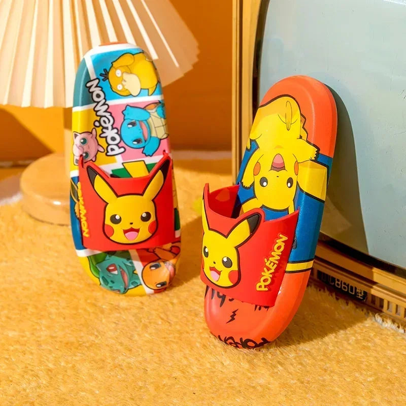 Pokemon Pikachu Slipper Sandal Shoes Pokemon Pikachu Slipper Sandal Shoes Furvenzy Pikachu Red 32-33