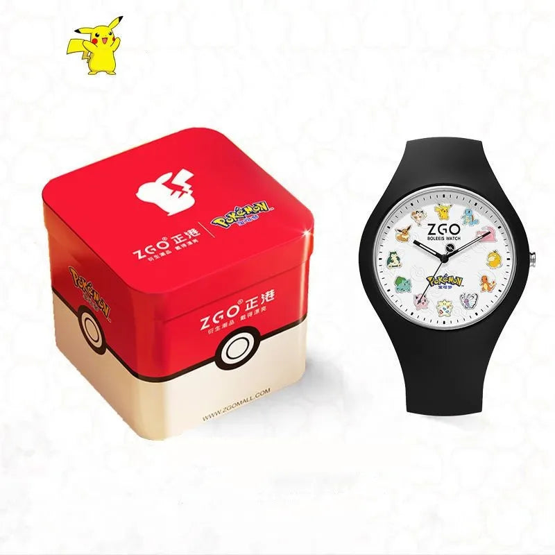 Pokemon Pikachu Waterproof Watch Pokemon Pikachu Waterproof Watch Furvenzy Black With Box
