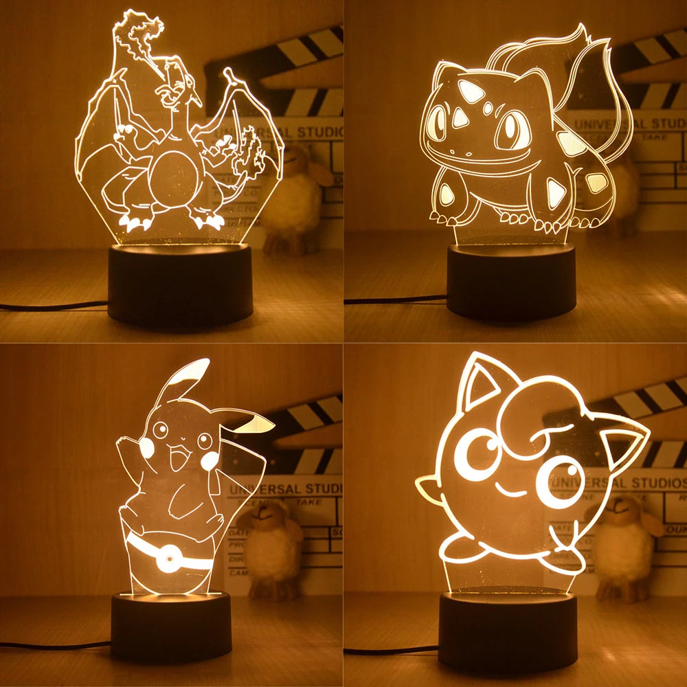 Pokemon Pikachu LED 3D Night Light Pokemon Pikachu LED 3D Night Light Furvenzy