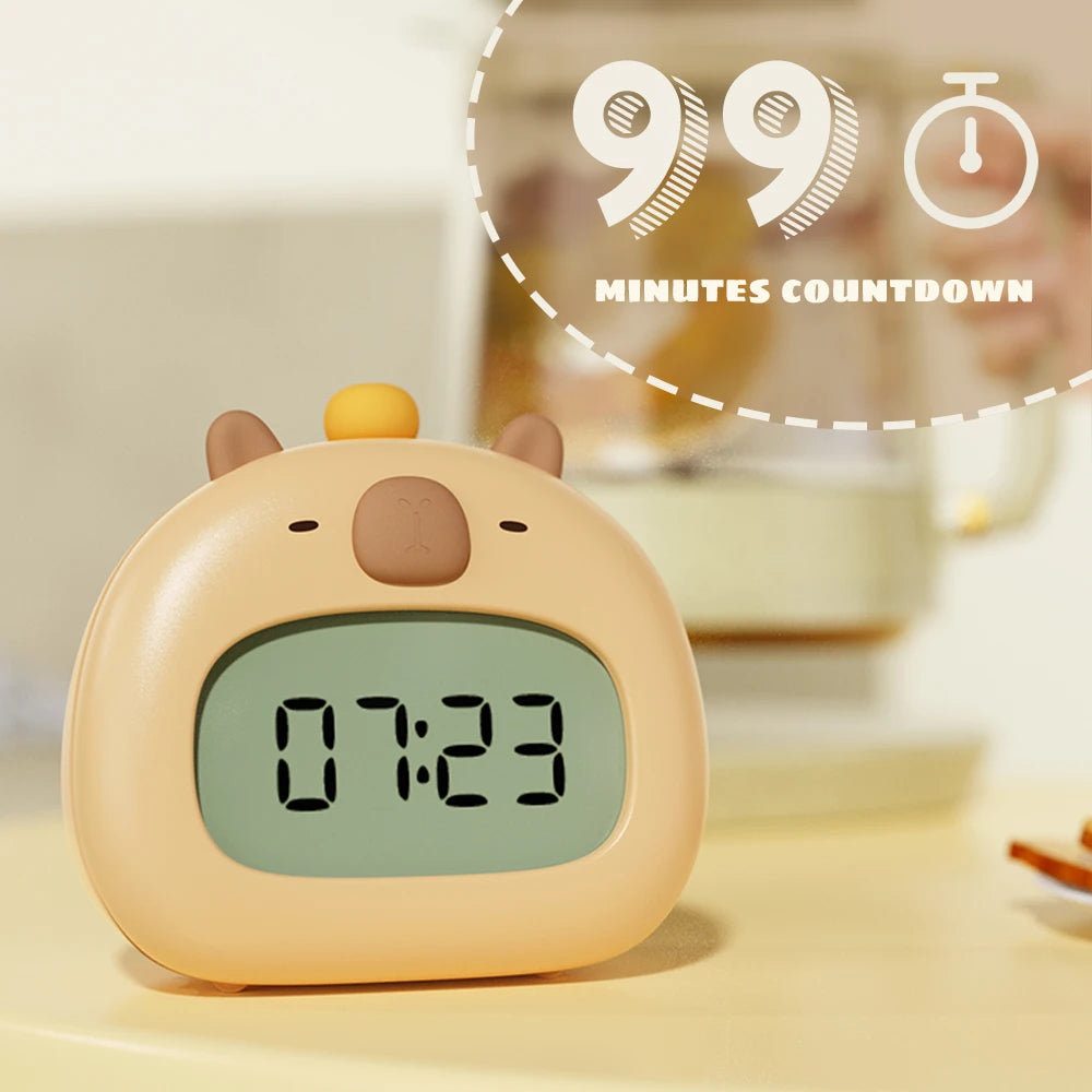Capybara LED Night Light & Alarm Clock – USB Rechargeable Capybara LED Night Light & Alarm Clock – USB Rechargeable