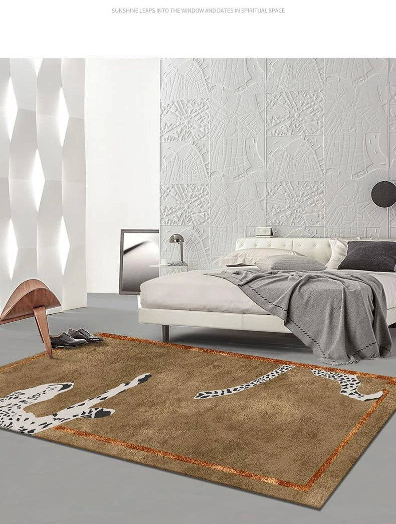 Leopard Print Luxury Rug Carpet Leopard Print Luxury Rug Carpet Furvenzy