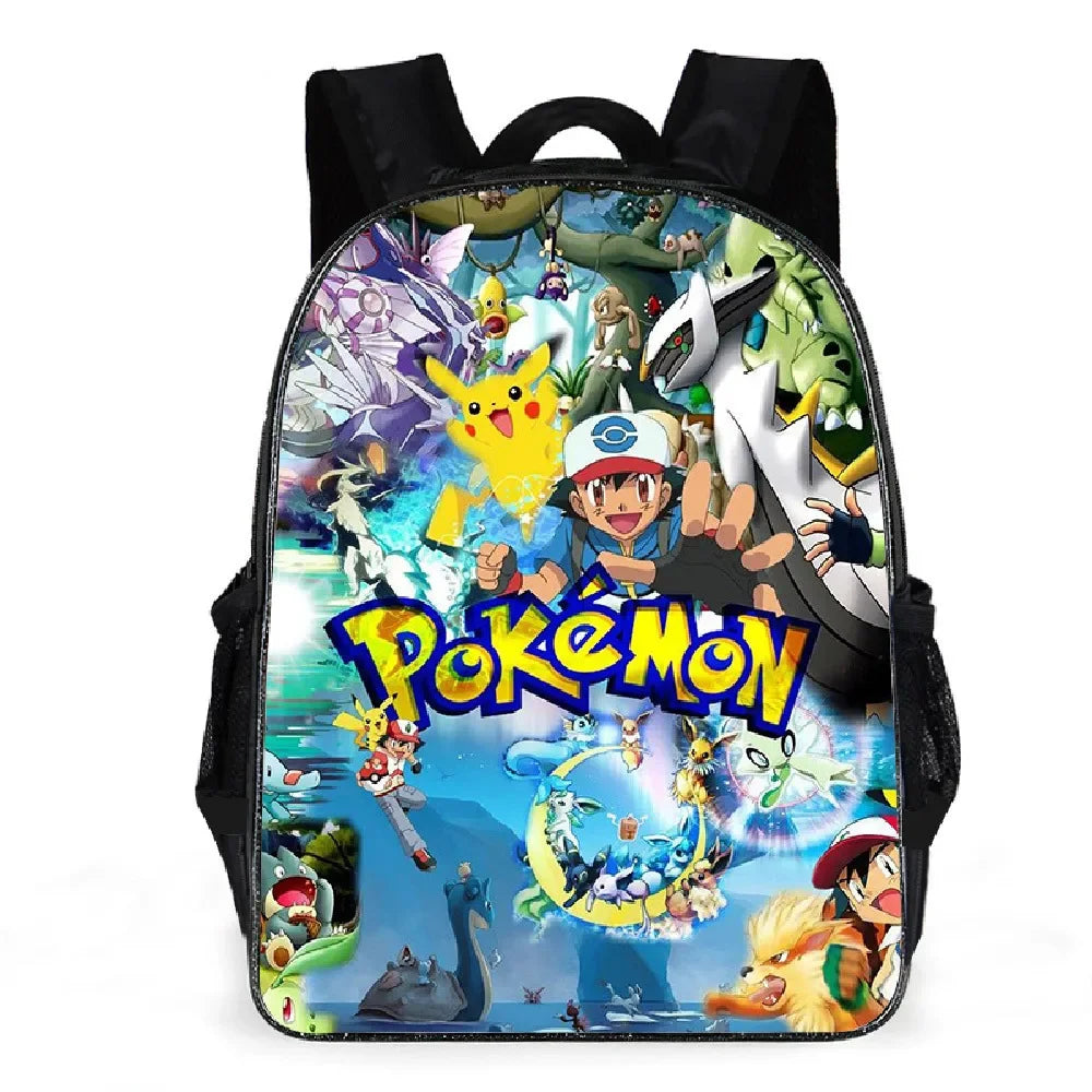 Pokémon Pikachu Backpack School Bag Pokémon Pikachu Backpack School Bag Furvenzy 1PC-F
