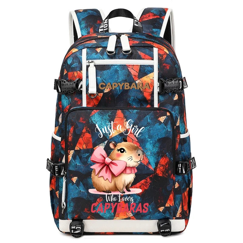 Capybara Backpack – Large Capacity Lightweight Travel School Bag Capybara Backpack – Large Capacity Lightweight Travel School Bag