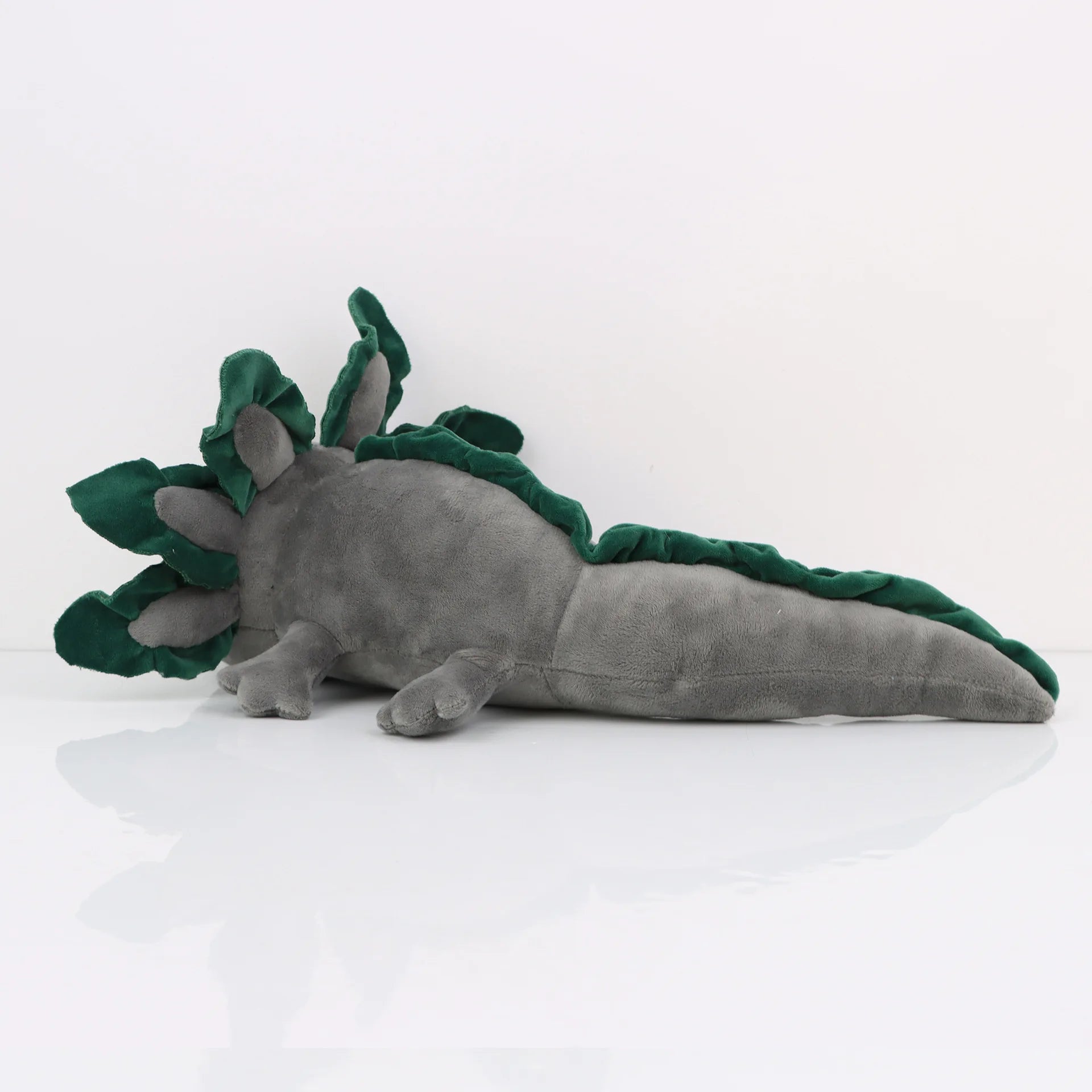 Axolotl Squishmallow Plush Toy – Soft Stuffed Animal Plush toy alligator with green spikes on a white background