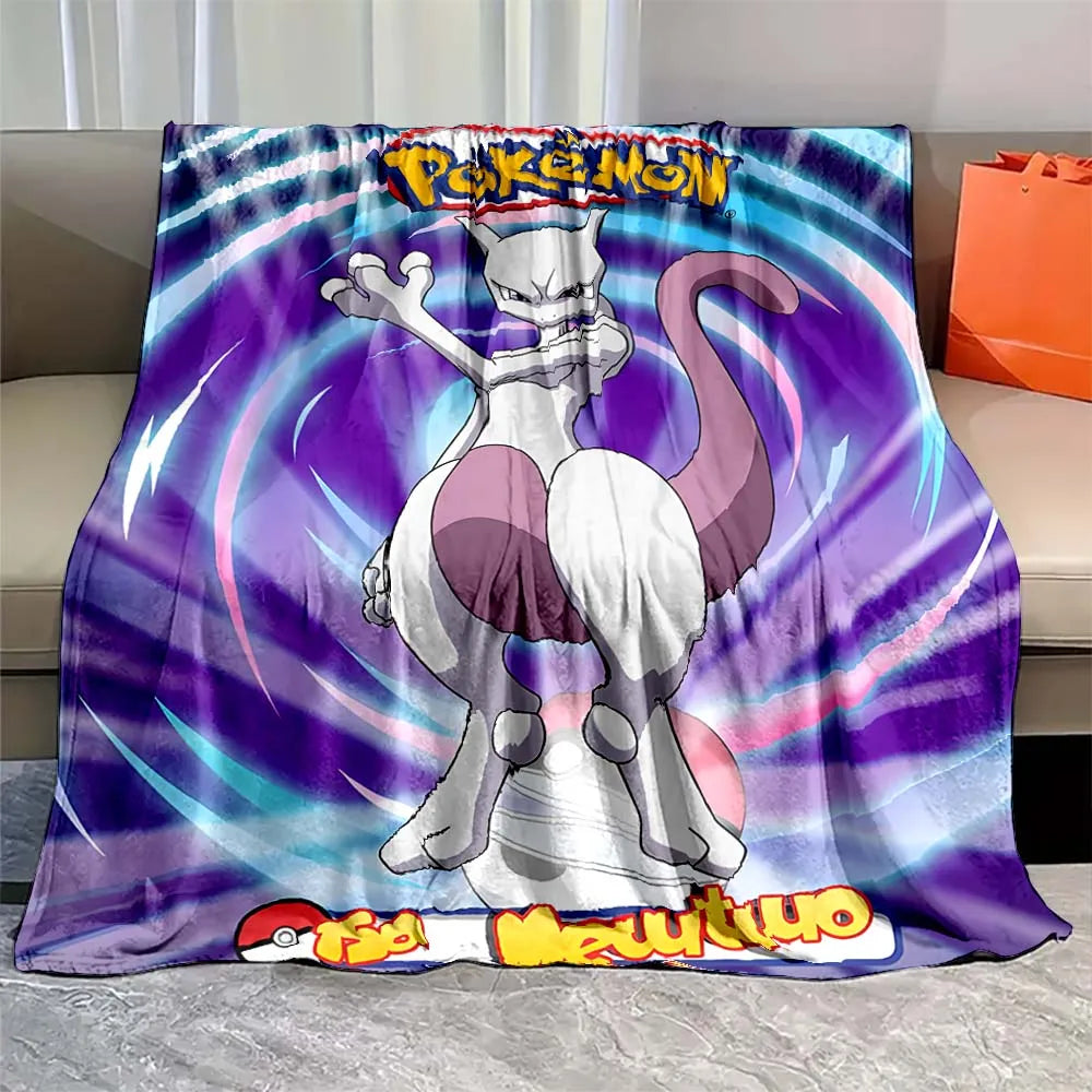 Mewtwo Pokemon Flannel Blanket Mewtwo Pokemon Flannel Blanket Furvenzy