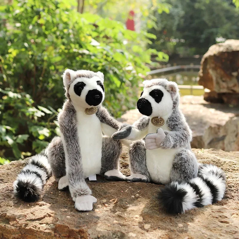 Realistic Lemur Plush Animal Toy Realistic Lemur Plush Animal Toy Furvenzy