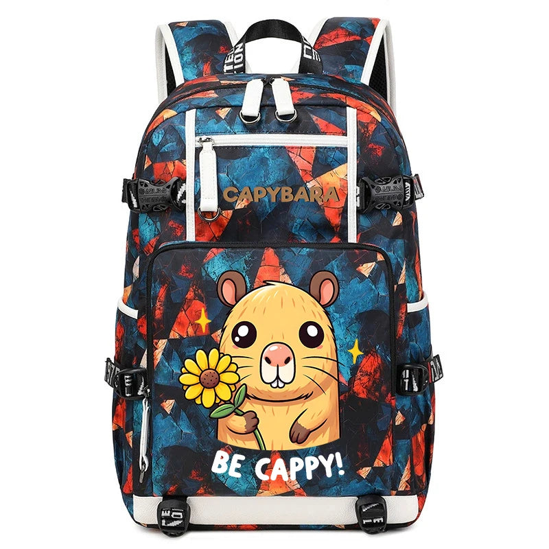 Capybara Backpack – Large Capacity Lightweight Travel School Bag Capybara Backpack – Large Capacity Lightweight Travel School Bag