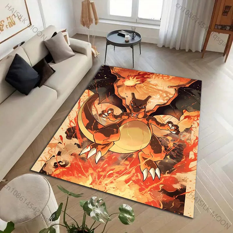 Pokemon Charizard Area Rug Carpet Pokemon Charizard Area Rug Carpet