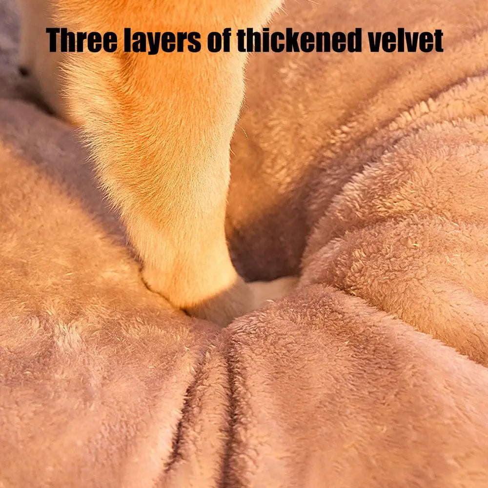 Enclosed Dog Cat Bed House Enclosed Dog Cat Bed House Furvenzy