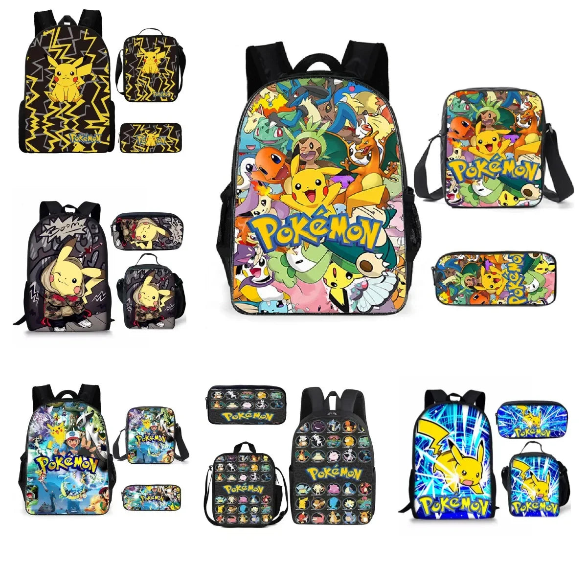 Pokémon Pikachu Backpack School Bag Pokémon Pikachu Backpack School Bag Furvenzy