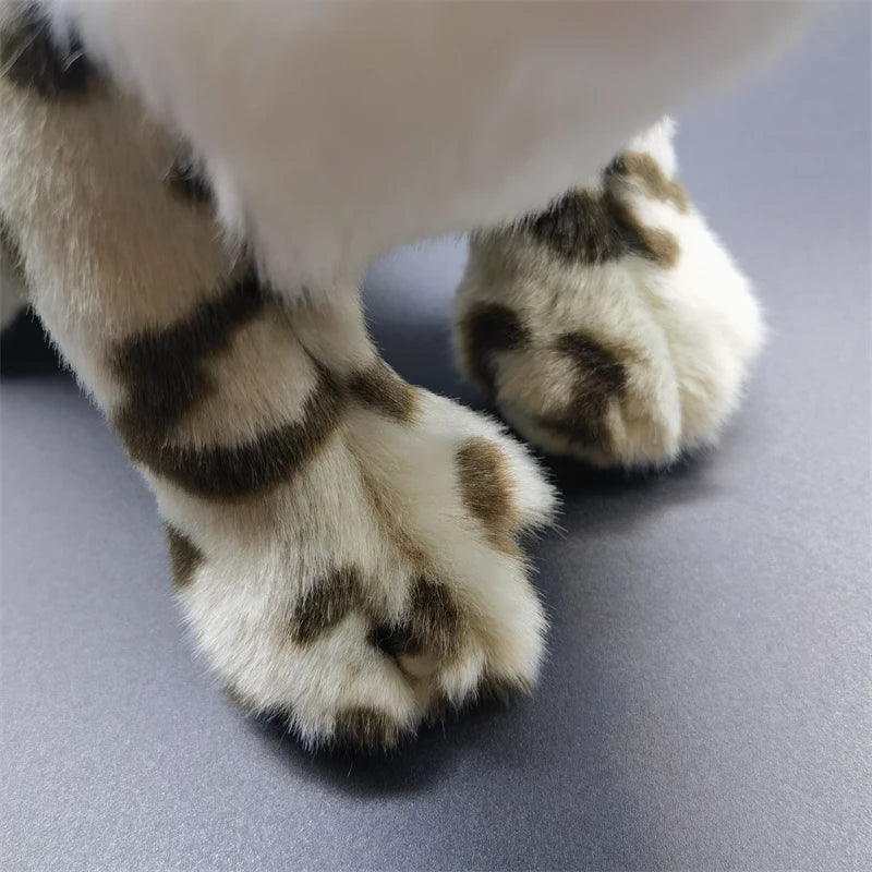 Realistic Snow Leopard Plush Stuffed Toy Realistic Snow Leopard Plush Stuffed Toy Furvenzy